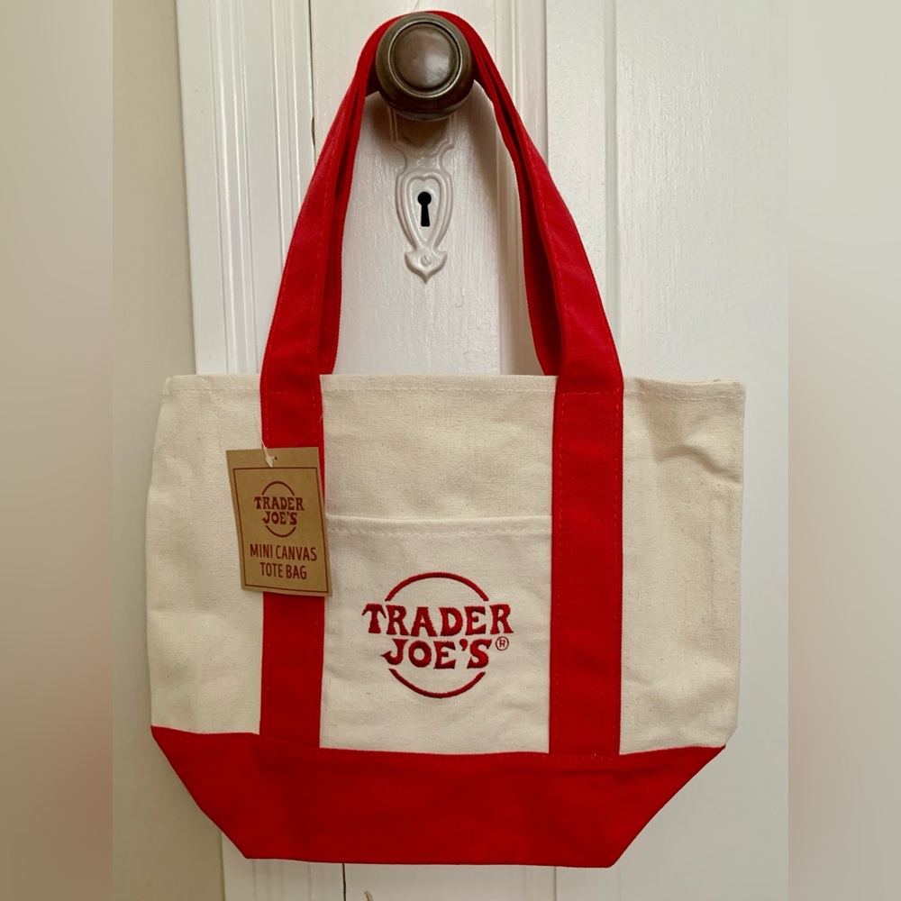 Trader Joe’s mini tote red
